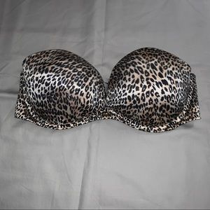 Strapless Cheetah Bra